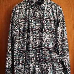 Mens L Mishka NYC - Coming to America Button Down